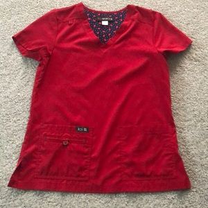 Koi scrub top